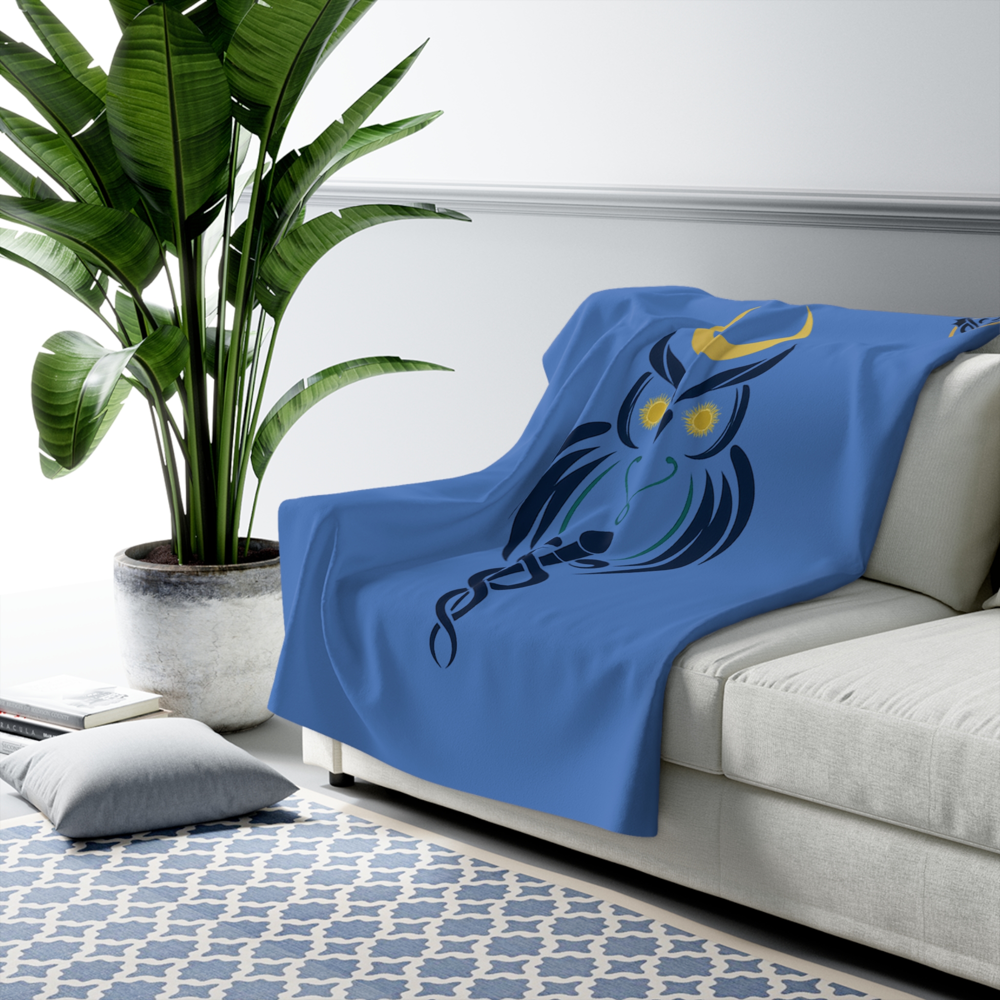 For surviving the hospital break room’s arctic blast | Mystic Owl Throw - Image 3