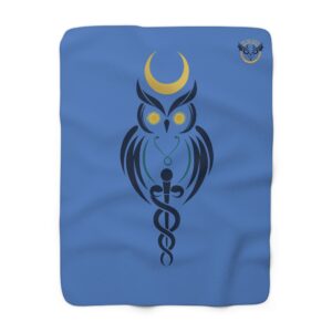 For surviving the hospital break room’s arctic blast | Mystic Owl Throw