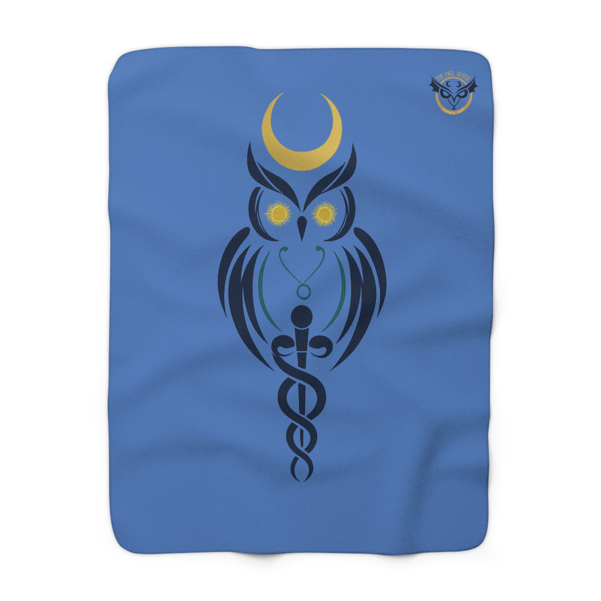 For surviving the hospital break room’s arctic blast | Mystic Owl Throw