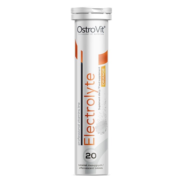 Electrolyte Effervescent Tabs, Orange - 20 tabs